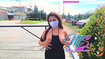 Premium#5 Filipina Model Miyu Sanoh Showing Thongs Breast And Nipples In A Cute And Sexy Street Walk In The Park And Parking Lot - Pinay Scandal